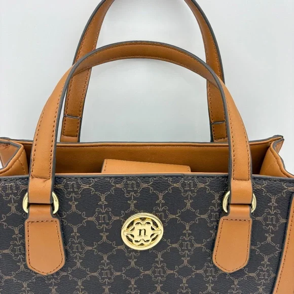 Brown and Black Designer Tote Bag - Picture 4 of 15